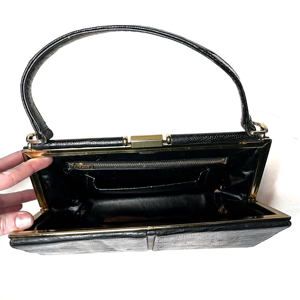 ORIGINAL 1950s/60s LESCO GENUINE LEATHER BAG - Picture 5 of 9